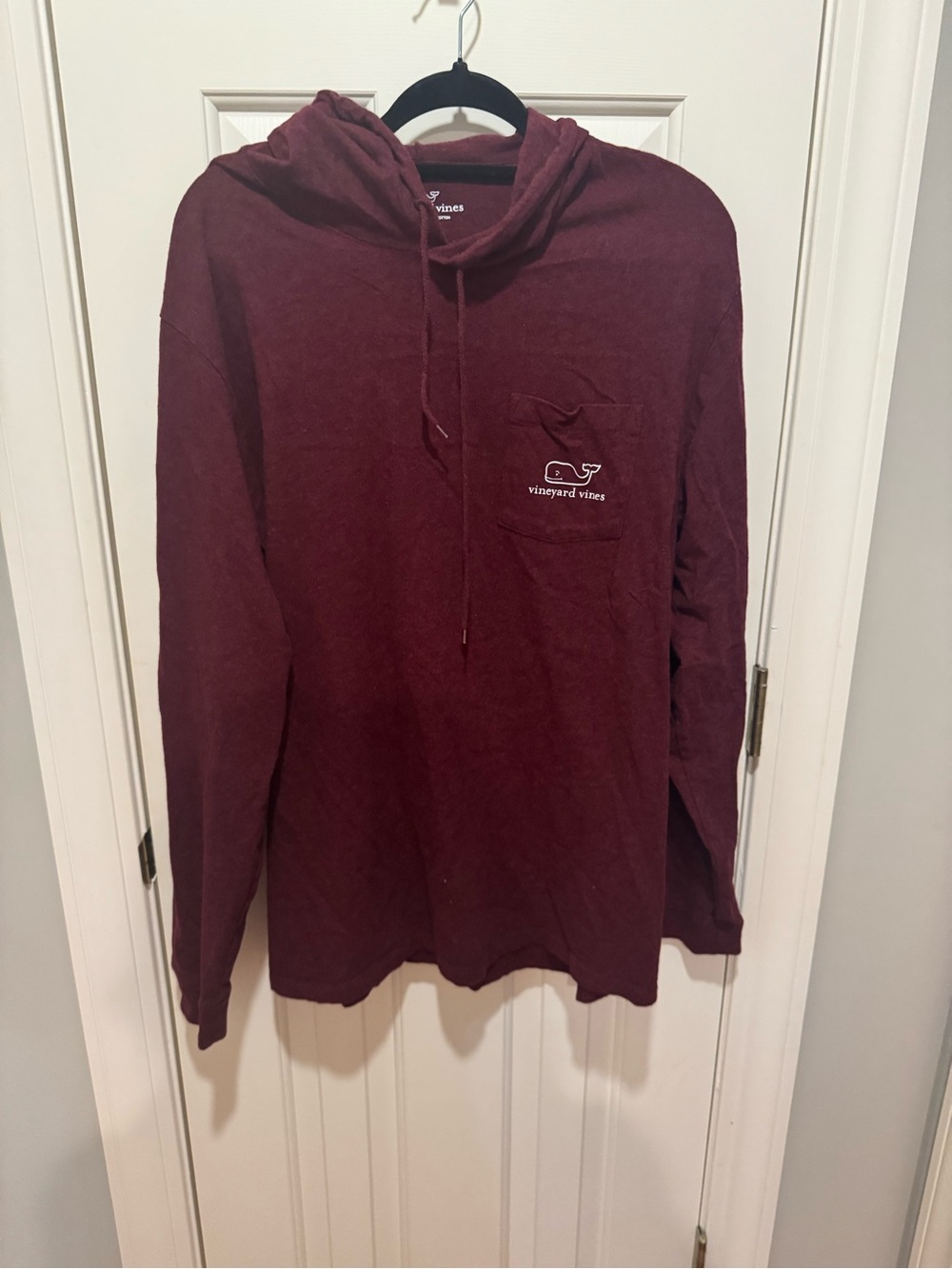 Vineyard Vines Men's Hooded Long-Sleeve Shirt - Maroon